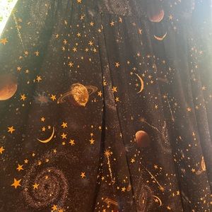 Long space themed dress